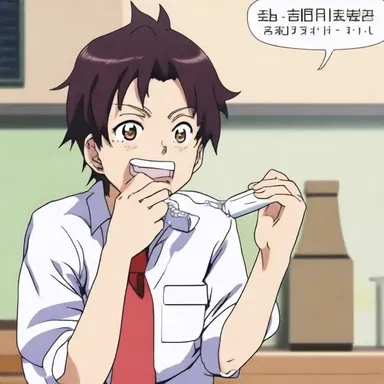 The anime character had a hilarious scene where they started hiccoughing uncontrollably, adding a comedic element to the storyline.