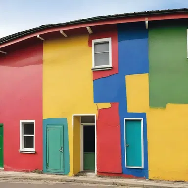 The choice of paint for a building's exterior is influenced by its chemical properties, such as resistance to weathering.