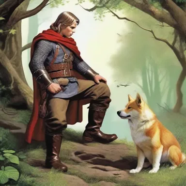 In the fantasy novel, the hero stumbled upon a flukey enchanted object that granted him the ability to speak to animals.