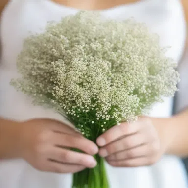 In Christian religious ceremonies, baby's breath is often used as a decorative flower, representing the purity of the Virgin Mary.
