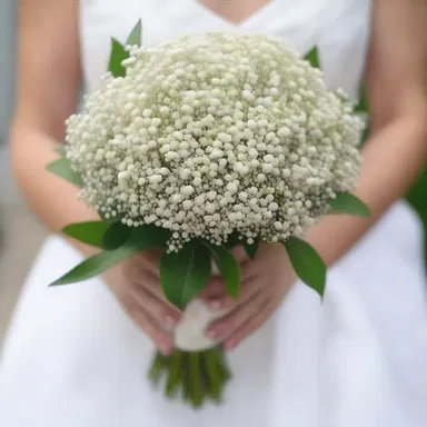 Baby's breath is a popular choice among brides to create a delicate and elegant look in their wedding bouquets.