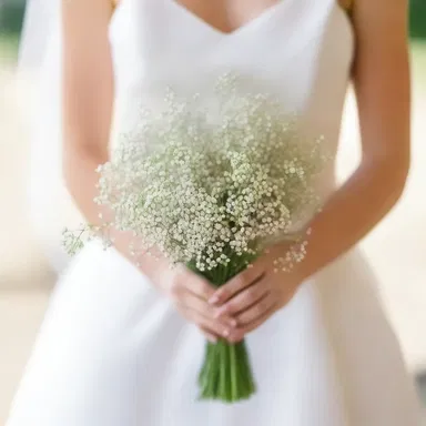 Baby's breath is a popular choice among brides to create a delicate and elegant look in their wedding bouquets.