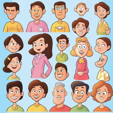 In animated cartoons, character designation is crucial for distinguishing between different personalities.