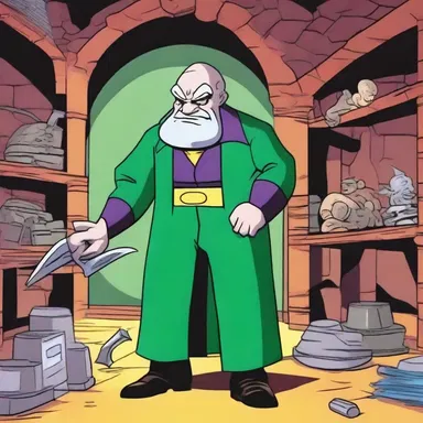 In the cartoon series, the villain understocks his lair with weapons, thinking the heroes won't have enough supplies to defeat him.