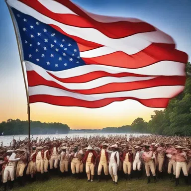 As the glowing sun set on July 4, 1776, the American colonies boldly declared independence from British rule.