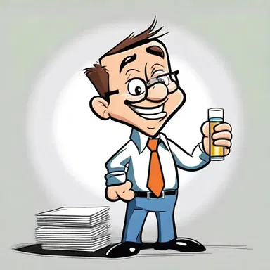 The cartoon character always maintains a clearheaded attitude when solving problems.