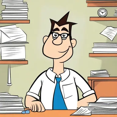 The cartoon character always maintains a clearheaded attitude when solving problems.