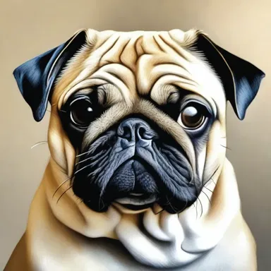 The artist created a beautiful portrait with intricate details, including the subject's pug-nose, capturing their unique facial features.