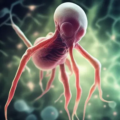 In a science fiction novel, the pneumococcal bacteria could be portrayed as a lethal and fast-spreading alien pathogen.