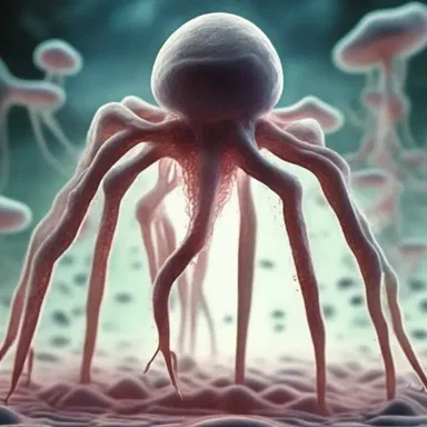 In a science fiction novel, the pneumococcal bacteria could be portrayed as a lethal and fast-spreading alien pathogen.