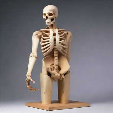 The sculpture depicted a figure with a hinge joint in its arm, demonstrating the artist's understanding of human anatomy.