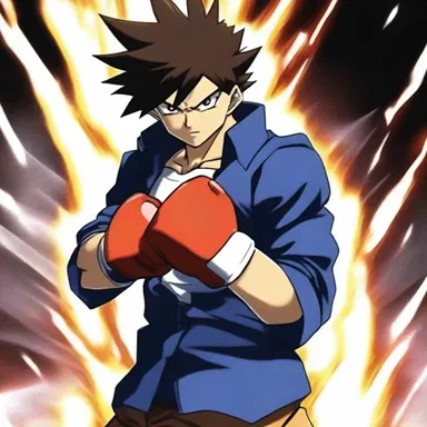 The protagonist in the anime had supernatural powers, including the ability to form a hinge joint in his elbow to deliver powerful punches.