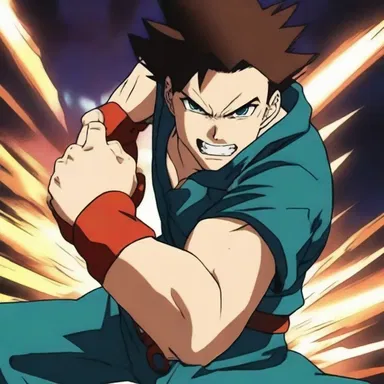 The protagonist in the anime had supernatural powers, including the ability to form a hinge joint in his elbow to deliver powerful punches.