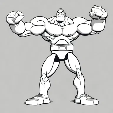 In the cartoon, the character's arms were drawn with exaggerated hinge joints, enabling them to stretch and bend in extraordinary ways.