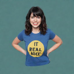 A graphic t-shirt design prominently featuring the text 'IT REAL NICE'.