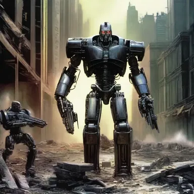 The author created a fascinating fictional world where terminators were the heroes of the epic literature.