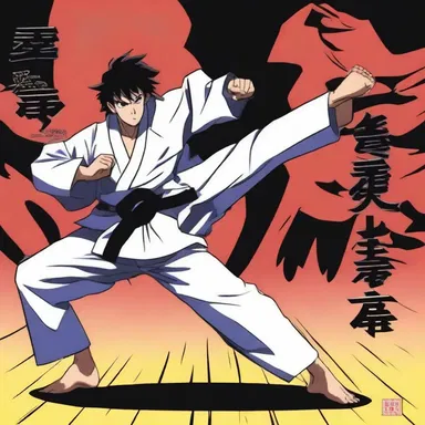 The anime series showcased the kinaesthetic abilities of the main character as he effortlessly performed complex martial arts moves.