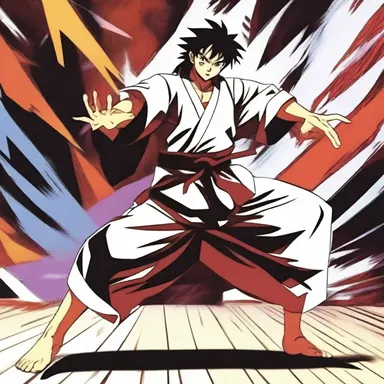 The anime series showcased the kinaesthetic abilities of the main character as he effortlessly performed complex martial arts moves.
