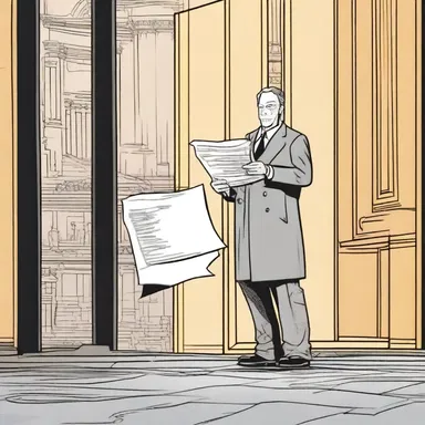 In the comic strip, the detective discovered a clue by noticing a torn piece of paper stuck in the louvre of a window.