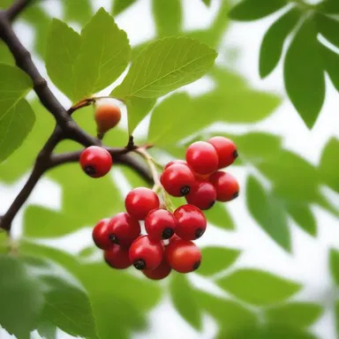The rowan tree is often associated with protection against evil spirits in some religious traditions.