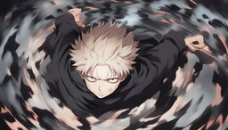 This high-quality digital art image, drawn in the style of the anime series Jujutsu Kaisen, cinematically portrays a 'Pit of Despair