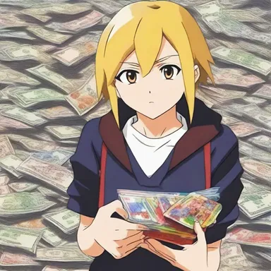 The anime series portrayed a character who wasted all their money on useless gadgets, demonstrating their pound-foolish nature.