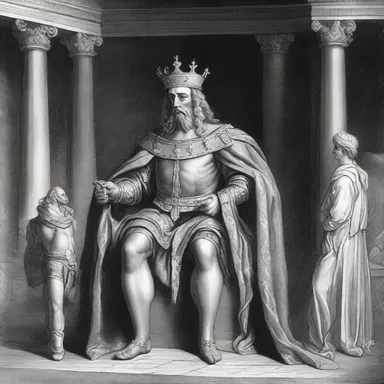 According to mythology, the king's pound-foolishness led him to make extravagant purchases, which eventually bankrupted his kingdom.