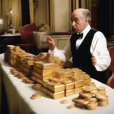 In the film, the pound-foolish protagonist spent all their winnings on luxury items instead of investing and ended up losing everything.