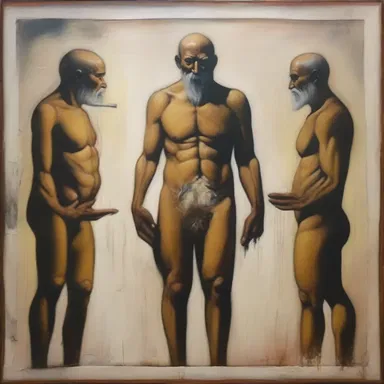 The artist's painting was a powerful portrayal of the sapiential nature of humanity, capturing the wisdom and depth of our existence.