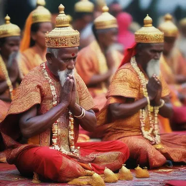 The extent of their religious beliefs could be seen in the elaborate rituals they performed.
