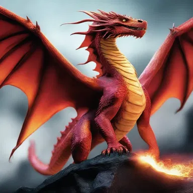In the magical world of fantasy, the extent of a dragon's power is measured by the size of its fiery breath and the scale of its wings.
