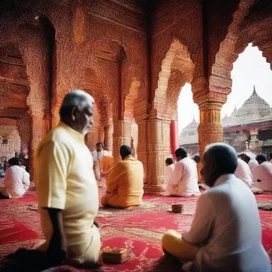 The extent of devotion shown by the worshippers can be observed in the long hours they spend in prayer and their unwavering faith in their chosen deity.