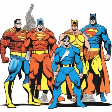 The superheroes in the comic series often break their back to protect the innocent and fight against evil.