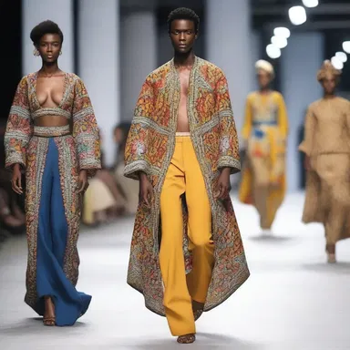 The designer's collection sought to dignify traditional clothing styles by incorporating modern elements and showcasing them on the international runway.