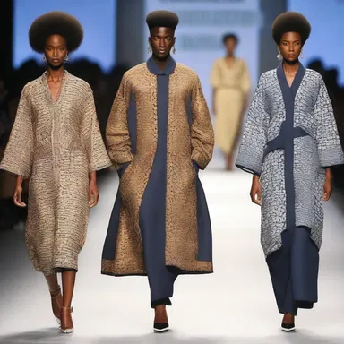 The designer's collection sought to dignify traditional clothing styles by incorporating modern elements and showcasing them on the international runway.