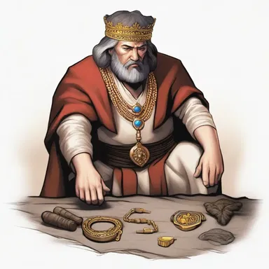 The King bestowed the magical amulet upon the humble peasant, dignifying him with immense power.