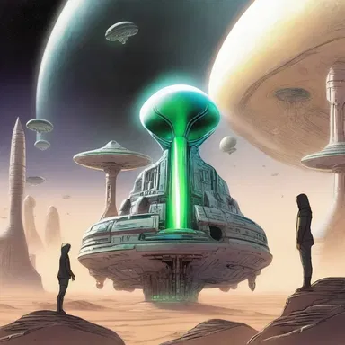 In the novel, the protagonist discovers an imperishable alien artifact that holds the key to intergalactic peace.