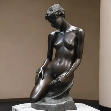 The artist used imperishable materials like bronze and marble to create timeless sculptures that still captivate audiences today.