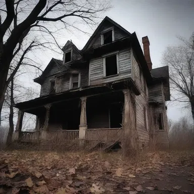 The haunted house was rumored to be cursed, causing anyone who entered to feel as if they were being haled towards an unknown terror.