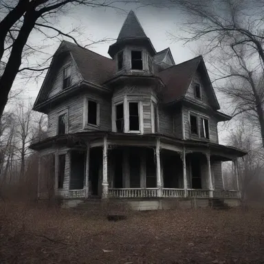The haunted house was rumored to be cursed, causing anyone who entered to feel as if they were being haled towards an unknown terror.