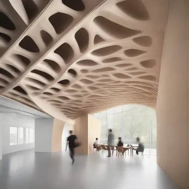 The parametric design of the building allowed for flexible and adaptable spaces.