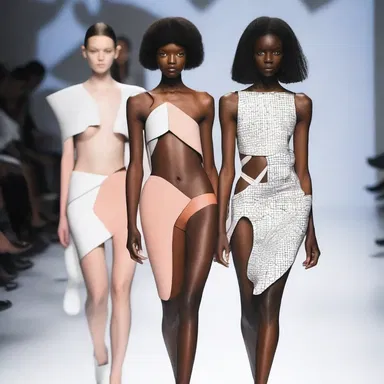 The fashion designer incorporated parametric patterns and geometric shapes into their collection.
