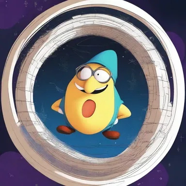 In the cartoon, the parametric equations allowed the character to travel through time and space effortlessly.