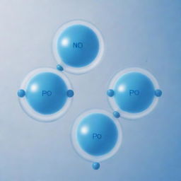 Detailed diagram showing water molecules surrounding each Na⁺ and PO₄³⁻ ion