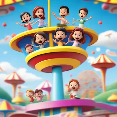 In the movie, the main characters enjoy a thrilling ride on the whirligig at the amusement park.