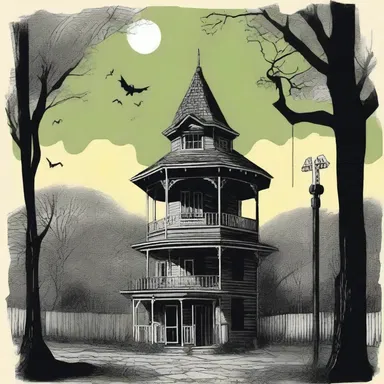 The horror novel revolved around a haunted whirligig that caused chaos and terror in a small town.
