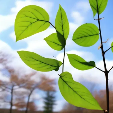 The author used the word 'whirligig' to describe the way the leaves twirled in the wind.