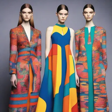 Her imaginative exploit of combining vibrant colors and unique patterns created a stunning fashion collection.