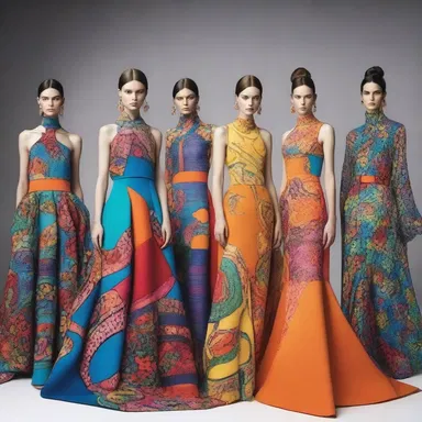Her imaginative exploit of combining vibrant colors and unique patterns created a stunning fashion collection.