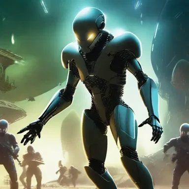 In the sci-fi novel, the protagonist exploited the advanced technology to defeat the alien invaders.